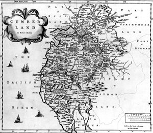 Mapa de Cumberland, c.1695